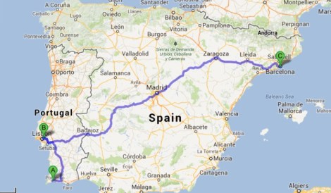 Lagos to Barcelona