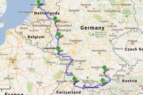 Amsterdam to Innsbruck